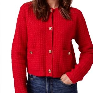 LINE Catalina Cardigan- Scarlett